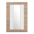 KLEIDERSCHRANK 3-türig Eichefarben, Weiß - Eichefarben/Alufarben, Design, Holzwerkstoff/Metall (151,3/213,6/59,6cm) - Cantus