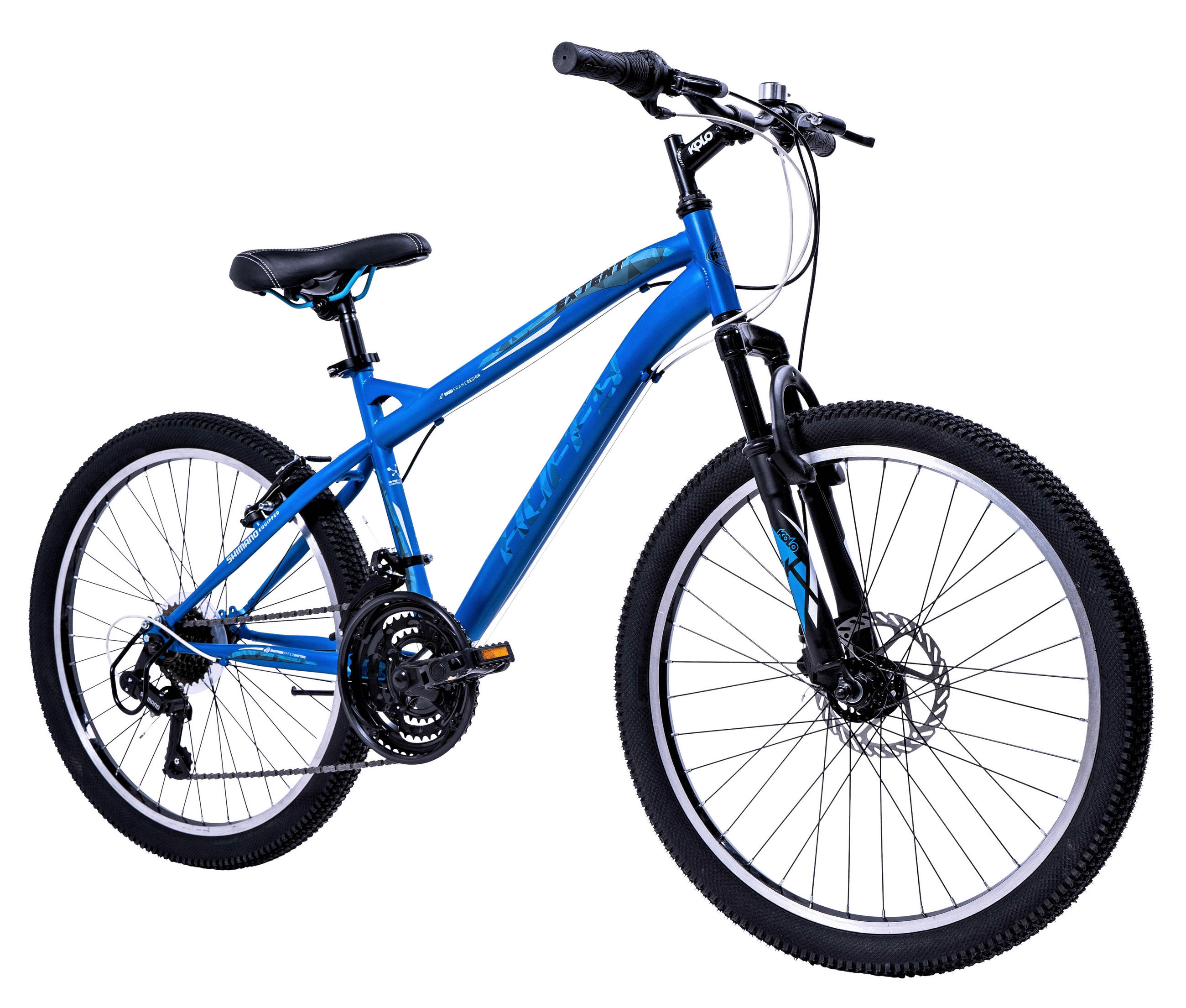 MOUNTAINBIKE 24 Zoll Kinder  - Blau, Basics, Metall (60,5/98/163cm)