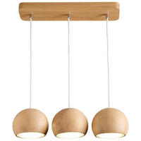 HÄNGELEUCHTE Balli 58/90 cm  - Naturfarben, Natur, Holz (58/90cm)