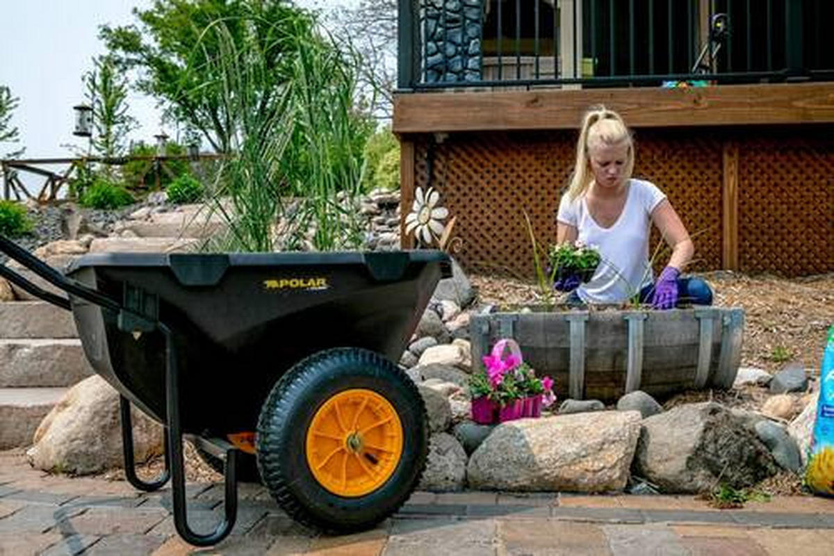 GARTENKARRE - Schwarz, Basics, Kunststoff (71/74/127cm)