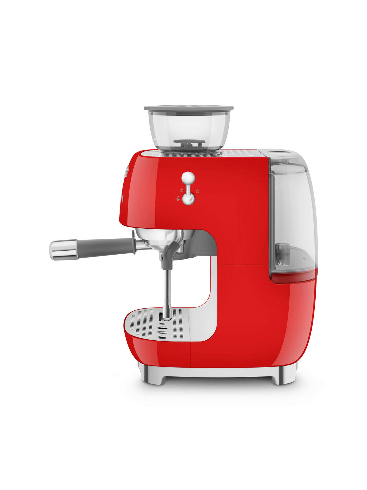 ESPRESSOMASCHINE 50's Style  - Rot, Trend, Metall (33.4/44.3/43.0cm) - SMEG