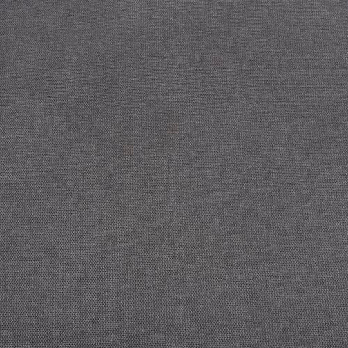 HOCKER in Textil Grau  - Chromfarben/Schwarz, Design, Textil/Metall (106/71/47cm) - Chilliano