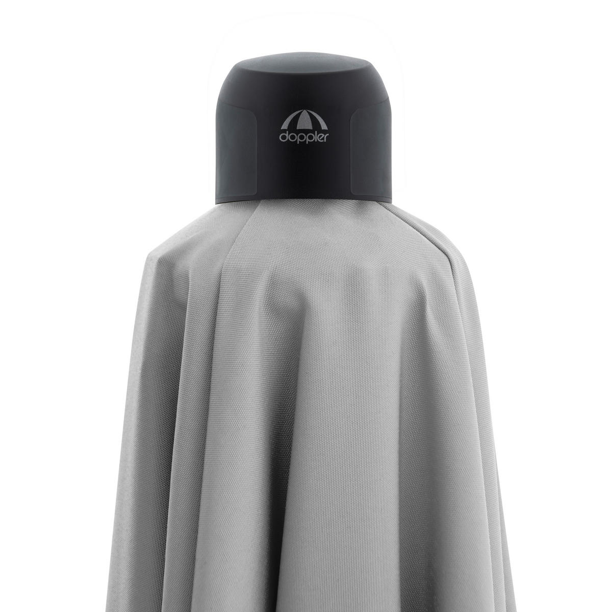 AMPELSCHIRM 210x210 cm  - Anthrazit/Hellgrau, Basics, Textil/Metall (210/210cm) - Doppler
