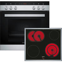 HERDSET EQ110KA0Z  - Schwarz, Basics, Glas/Metall (58,3/51,3cm) - Siemens