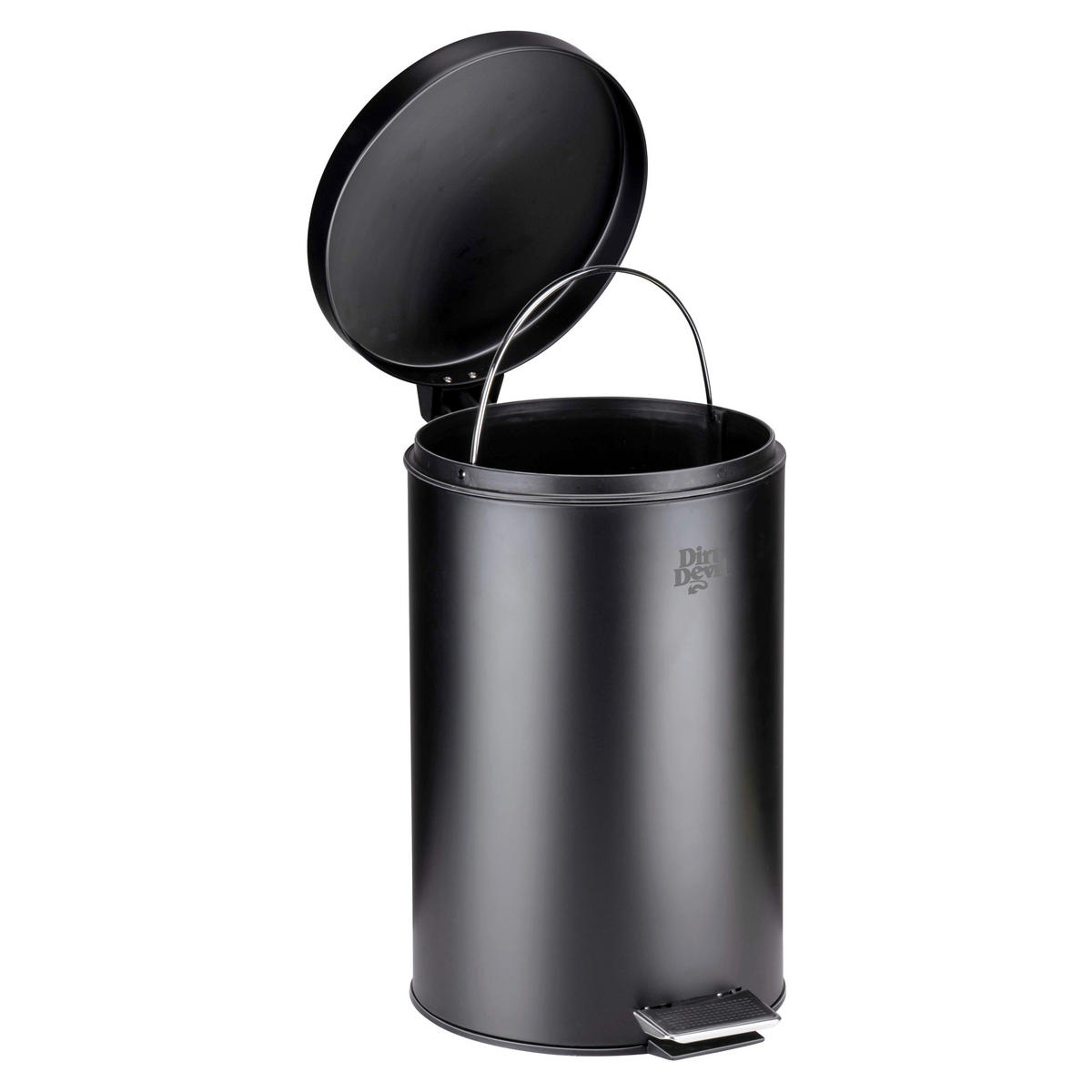 TRETEIMER 12 L  - Schwarz, Basics, Kunststoff/Metall (25,5/30/40cm) - Dirt Devil