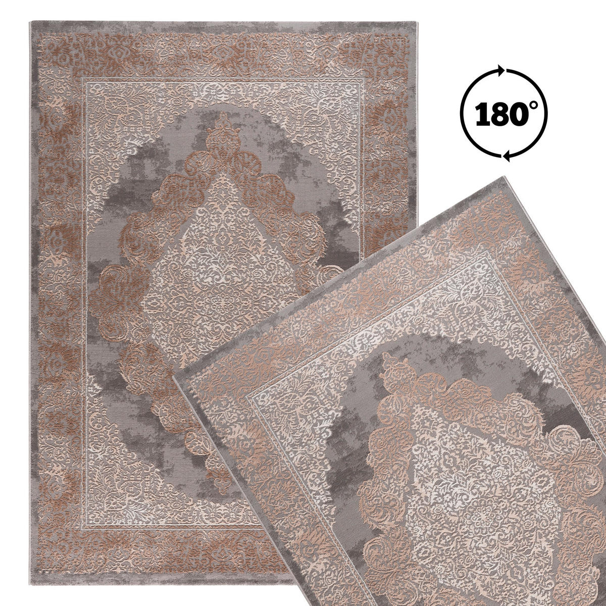 TKANÝ KOBEREC, 120/170 cm, šedá - šedá, Basics, textil (120/170cm)