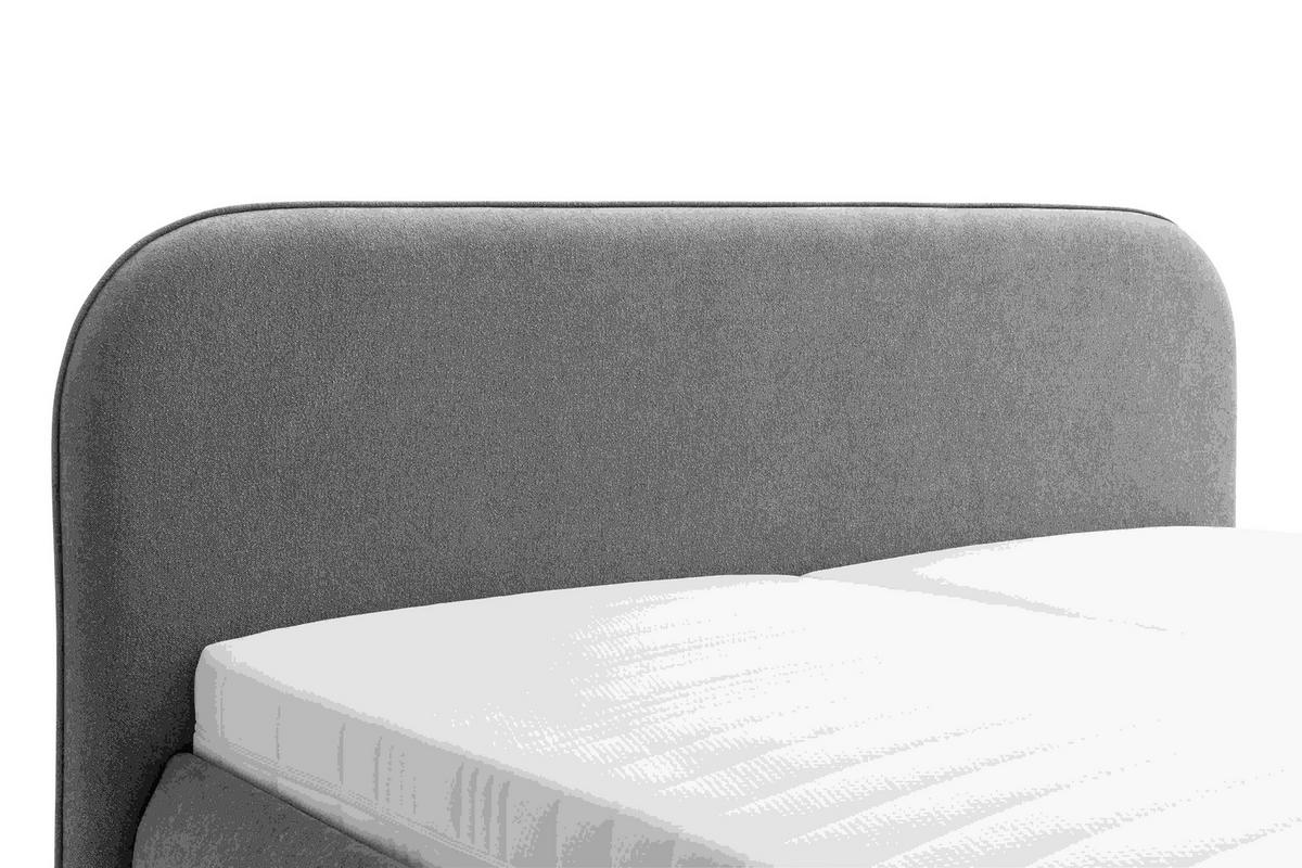 POLSTERBETT Grau 180/200 cm  - Grau, Design, Holz/Textil (180/200cm) - Schöner Wohnen