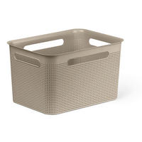 KOŠARA ZA REGAL  36/26,2/21,1 cm       - bež, Basics, plastika (36/26,2/21,1cm) - Rotho