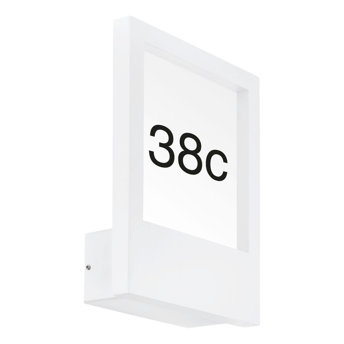 AUßENWANDLEUCHTE 33,5/4/24 cm   - Klar/Weiß, Design, Glas/Kunststoff (33,5/4/24cm) - Eglo