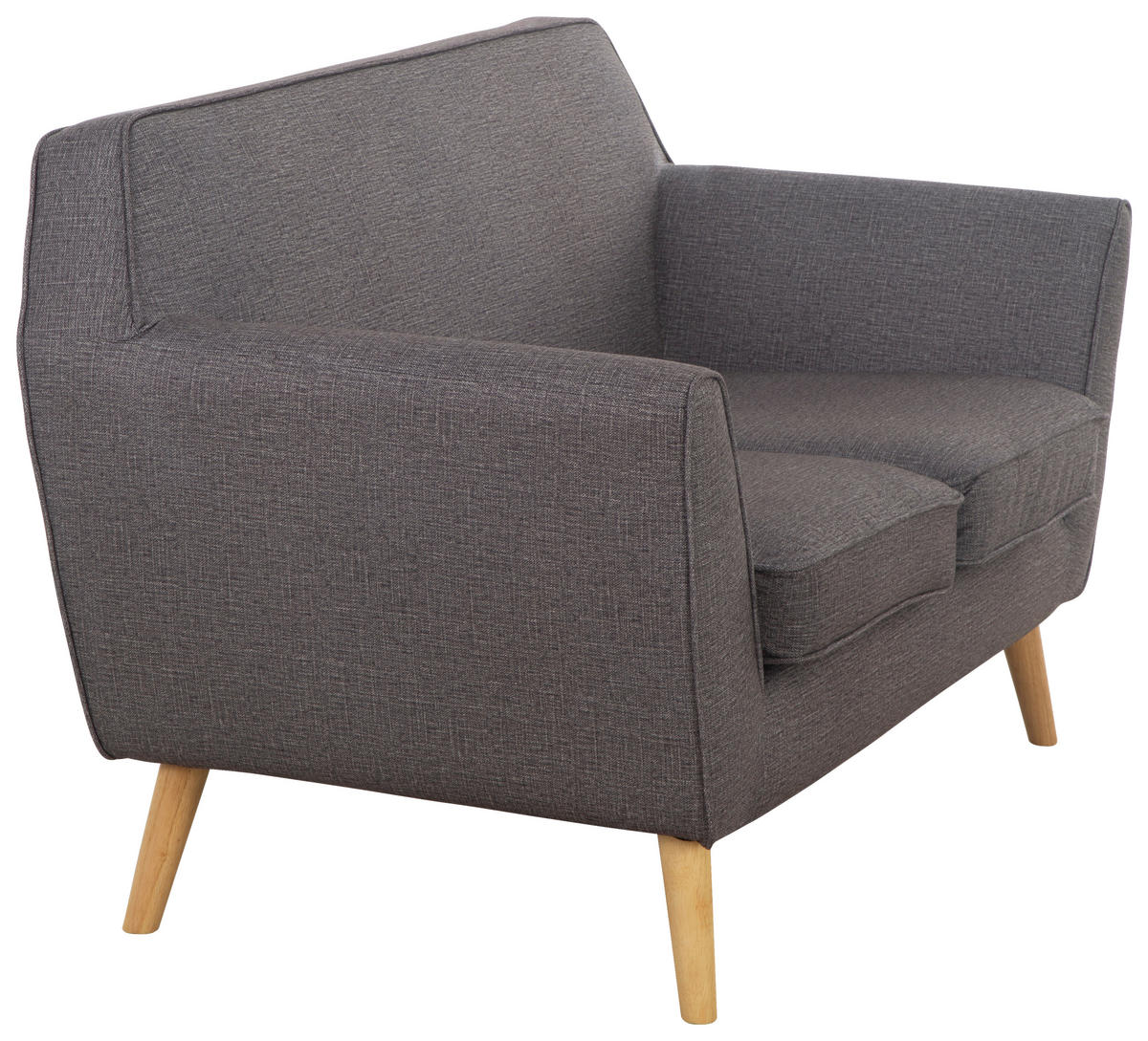 SEDACIA ZOSTAVA, textil, tmavosivá - prírodná farba/tmavosivá, Modern, drevo/textil (178.5/83/79cm) - P & B