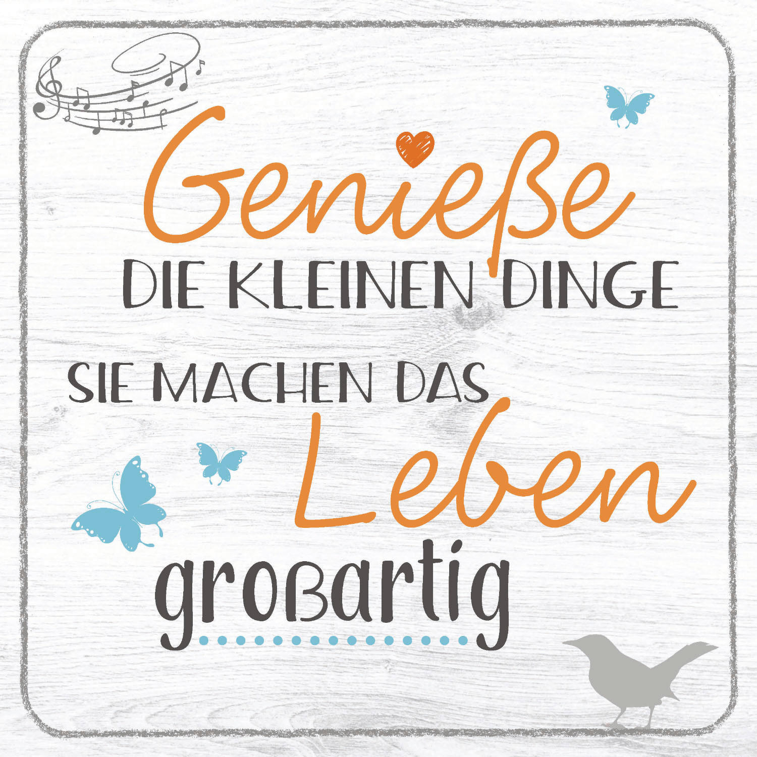 DEKOPANEEL Text  - Multicolor, KONVENTIONELL, Holz (20/20/0,3cm) - Euroart
