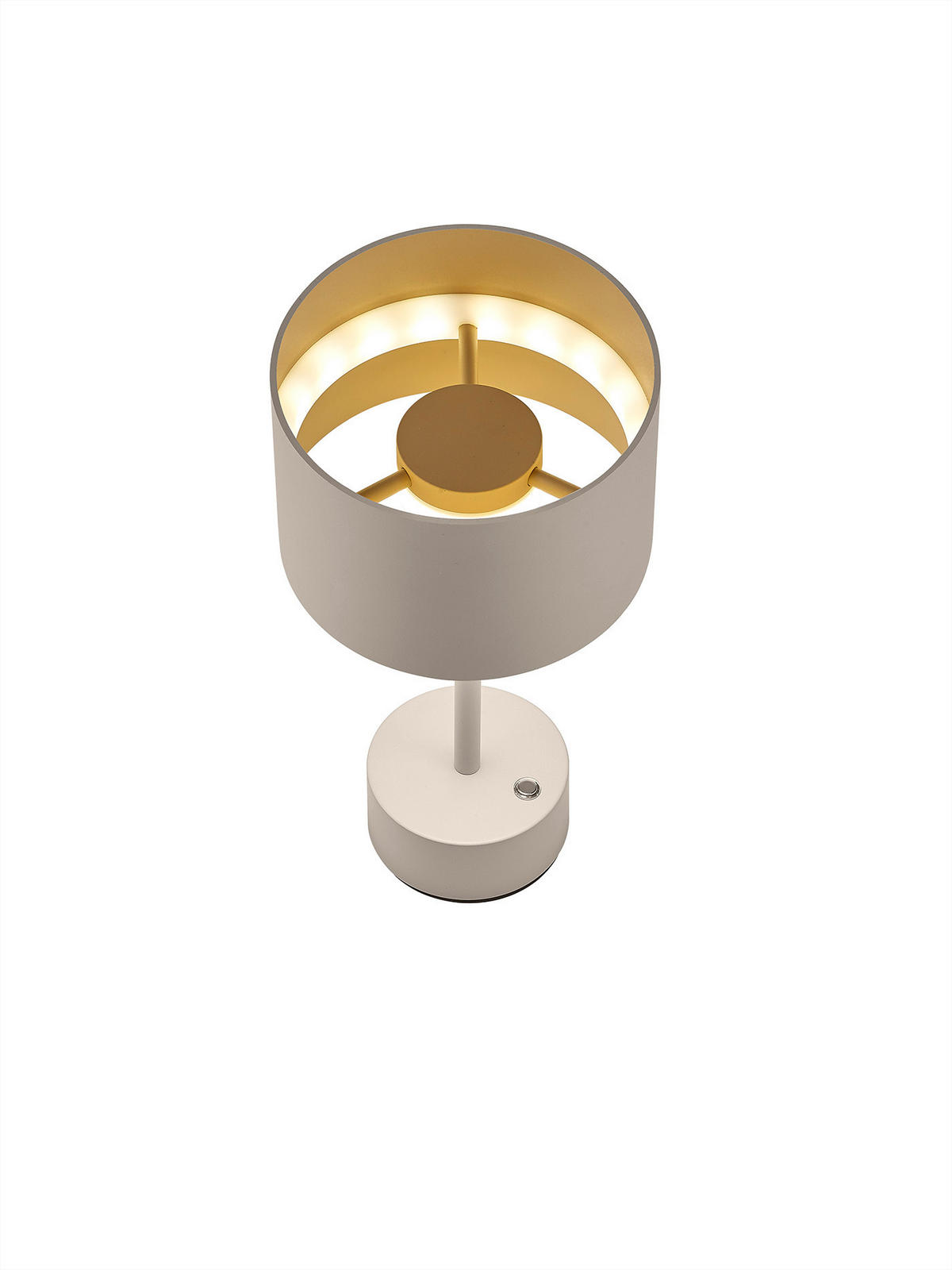 LED-TISCHLEUCHTE LOOP 15/30 cm   - Aprikose/Grauweiß, MODERN, Metall (15/30cm) - Musterring