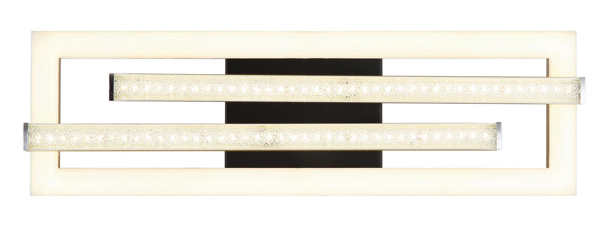 STROPNÍ LED SVÍTIDLO, 40/37,5/6,3 cm - černá/čiré, Design, plast (40/37,5/6,3cm) - Globo