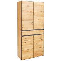 SCHUHSCHRANK 89/200/38 cm  - Wildeiche/Eichefarben, Natur, Holz/Holzwerkstoff (89/200/38cm) - Linea Natura