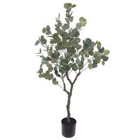 KUNSTPFLANZE 122 cm  - Dunkelgrau/Schwarz, Basics, Kunststoff/Textil (122cm) - Ambia Home