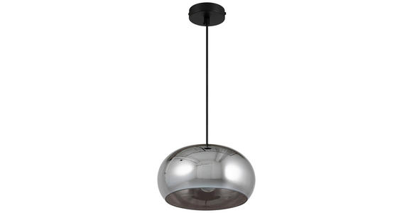 HÄNGELEUCHTE 23/120 cm  - Schwarz, Trend, Glas/Metall (23/120cm) - Novel