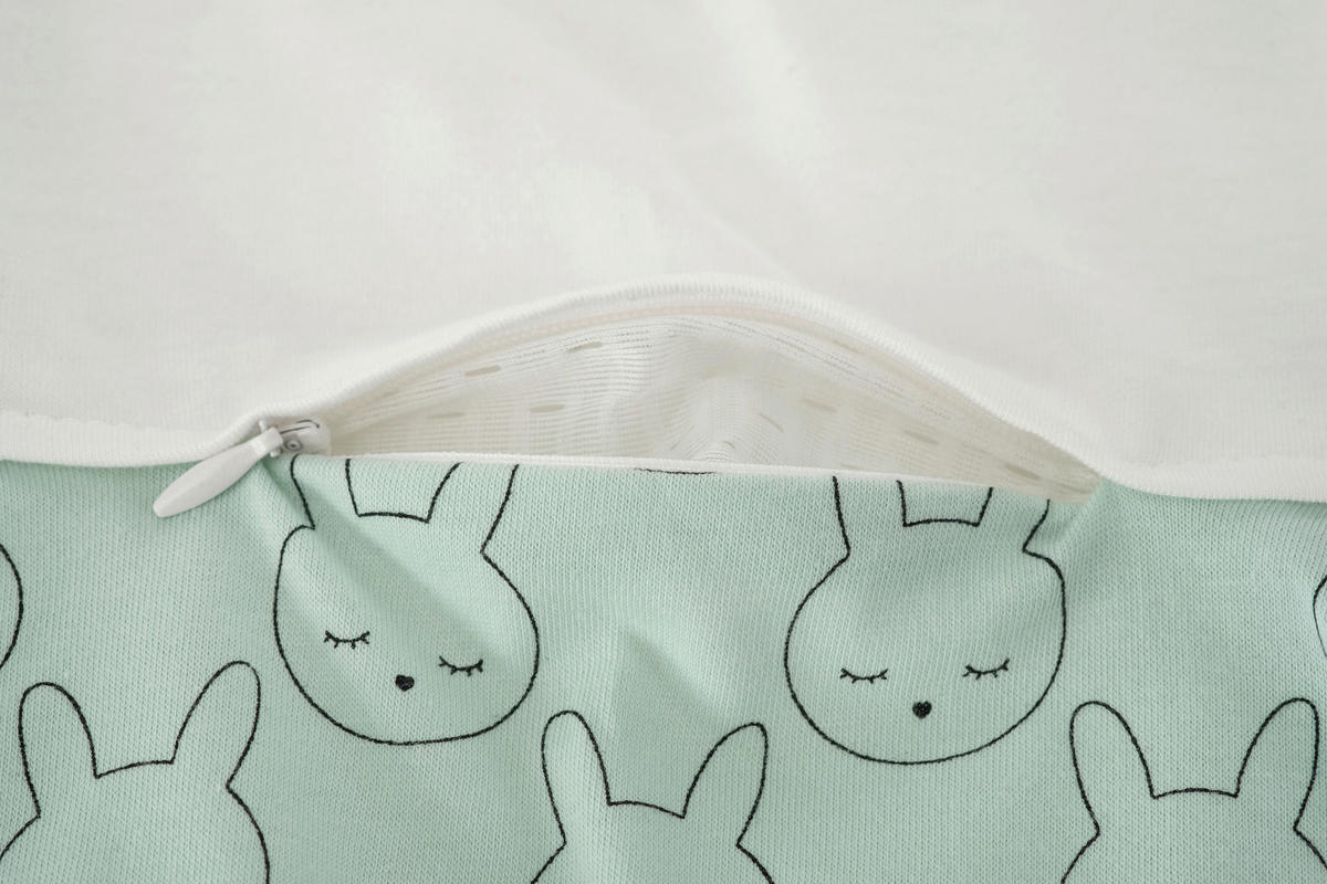 BABYSCHLAFSACKSET LIEBMICH    56/62   - Weiß/Grün, Basics, Textil (56/62null) - Träumeland