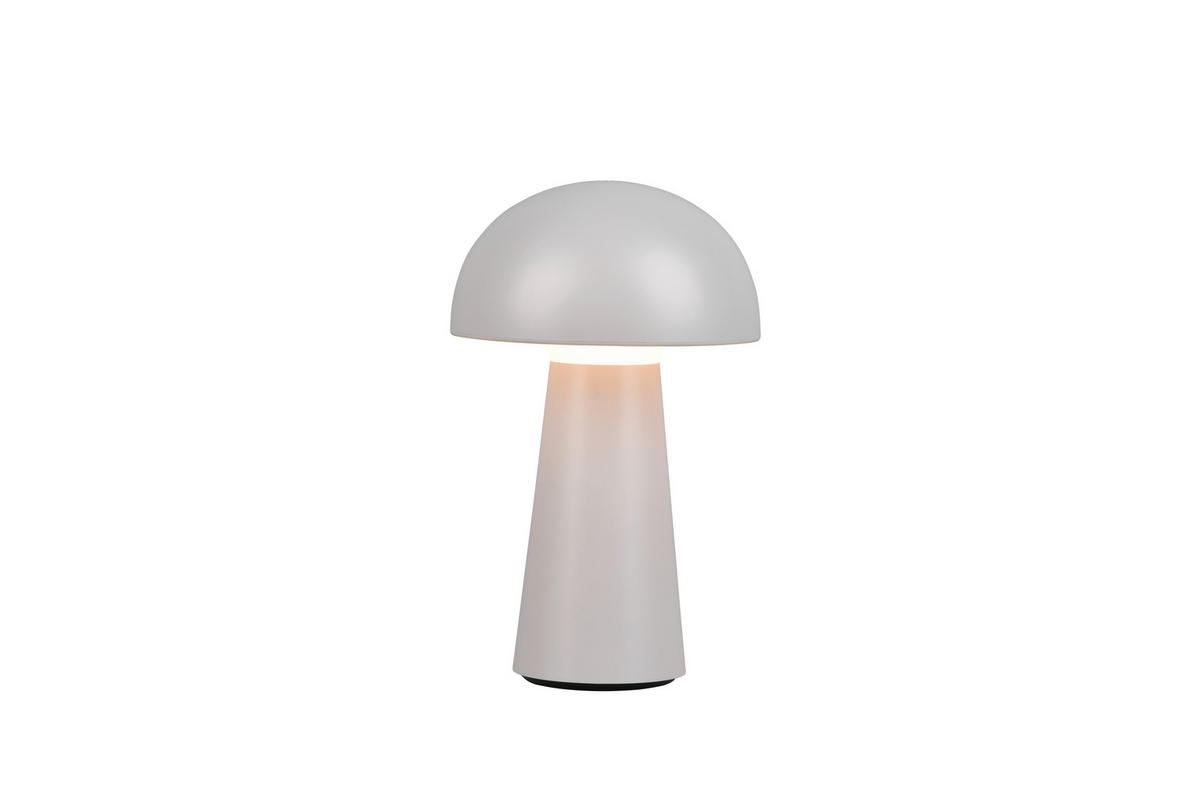 PORTABEL LAMPA Lennon 13,6/21,5 cm   - grå, Design, plast (13,6/21,5cm)