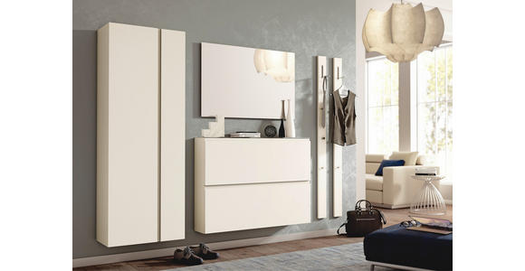 GARDEROBENSCHRANK Gardasee  in 60/165/33 cm  - Sandfarben, Design, Holzwerkstoff (60/165/33cm) - Moderano