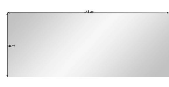 SPIEGEL 145/58/3 cm - Weiß, Design, Glas/Holzwerkstoff (145/58/3cm) - Voleo