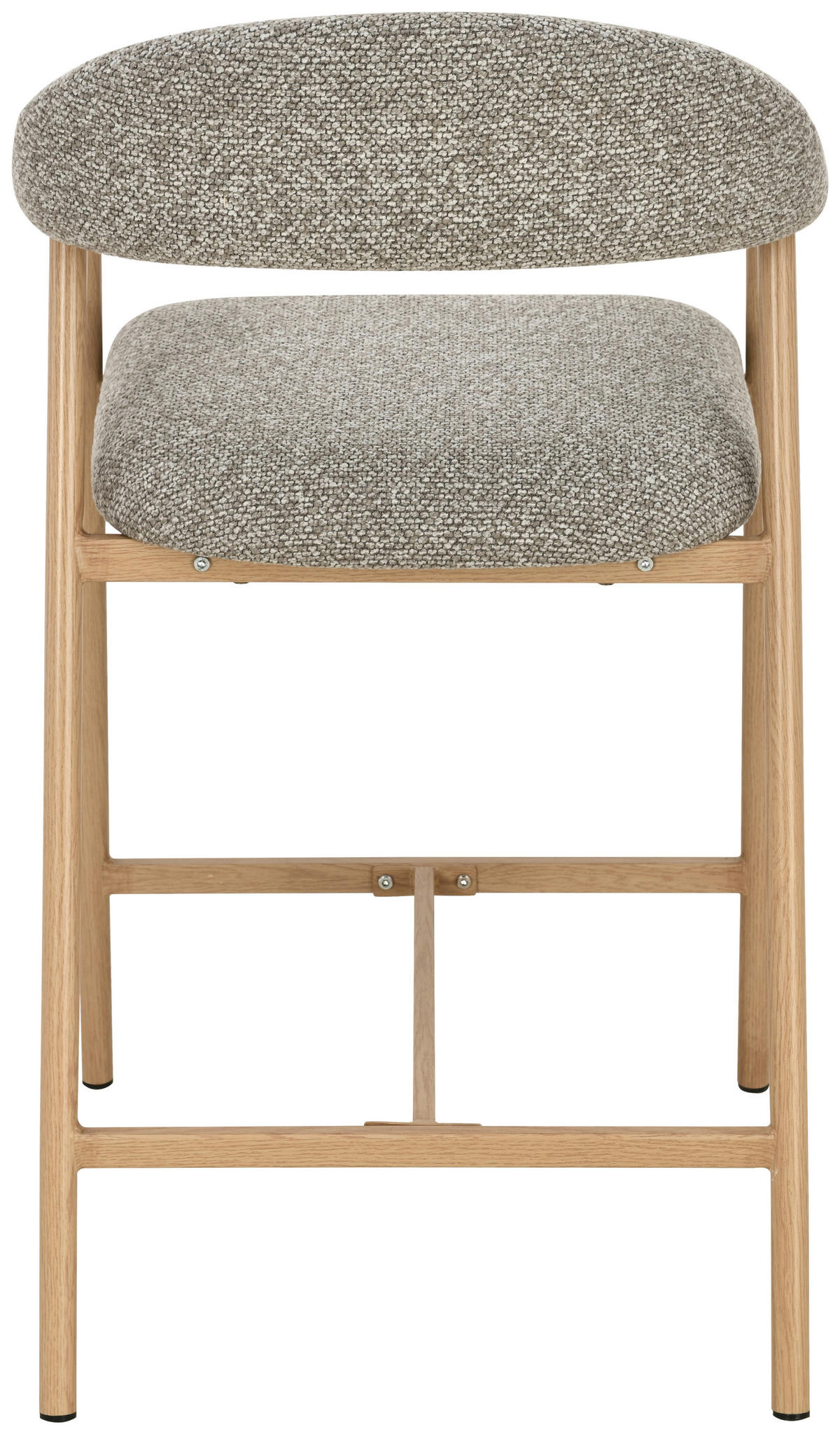 BARHOCKER in Taupe, Eichefarben  - Taupe/Eichefarben, MODERN, Holz/Textil (54/94,5/54,5cm) - Livetastic