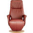 RELAXSESSEL in Leder Rot - Eichefarben/Rot, Natur, Leder/Holz (68/115/78cm) - Welnova RELAXSESSEL in Leder Rot - Eichefarben/Rot, Natur, Leder/Holz (68/115/78cm) - Welnova
