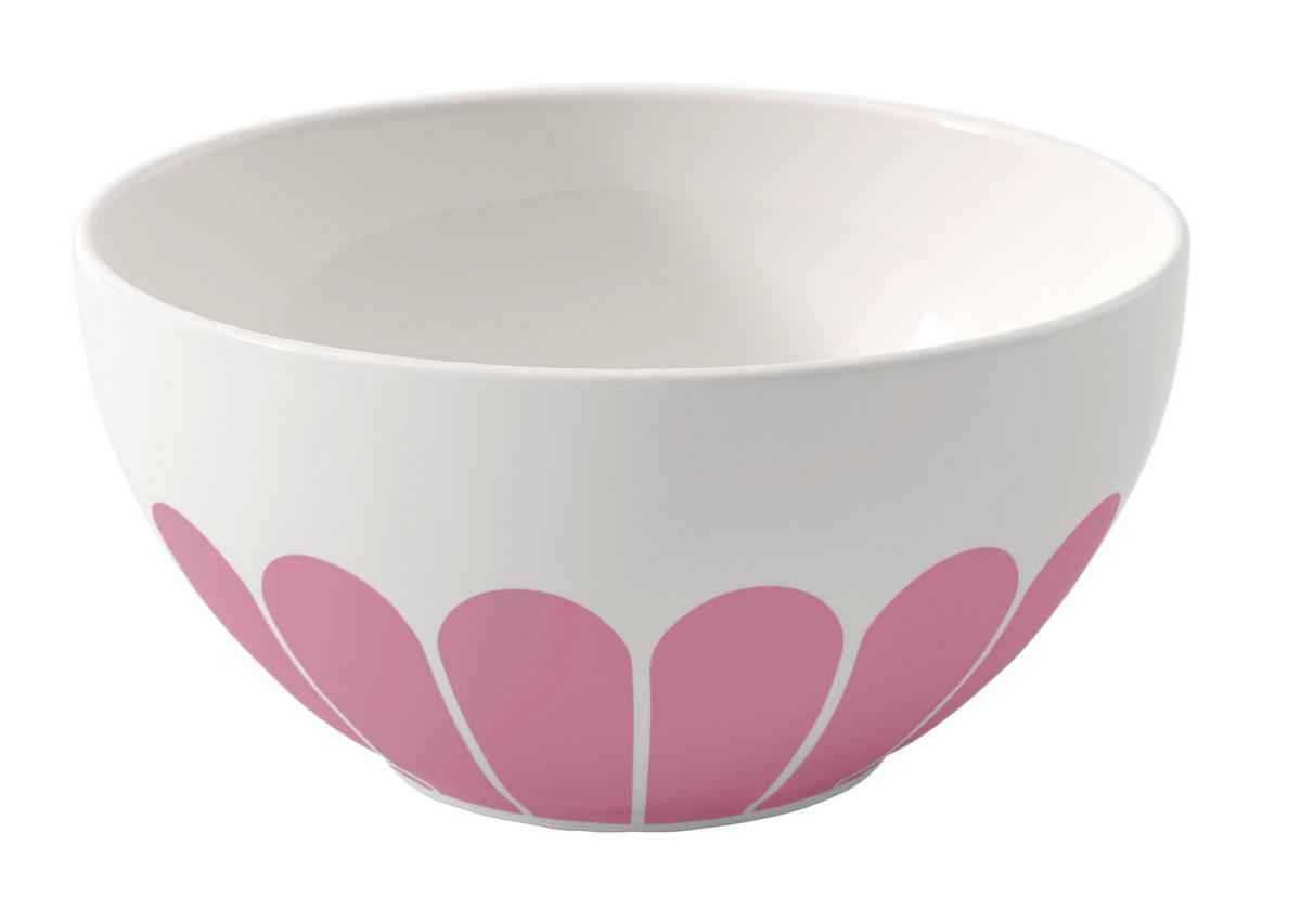 MÜSLISCHALE Fleur cassis  - Magenta/Weiß, MODERN, Keramik (14/7cm) - Villeroy & Boch