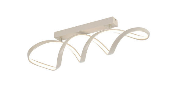 LED-DECKENLEUCHTE 80/17/23 cm   - Sandfarben, Design, Kunststoff/Metall (80/17/23cm) - Novel