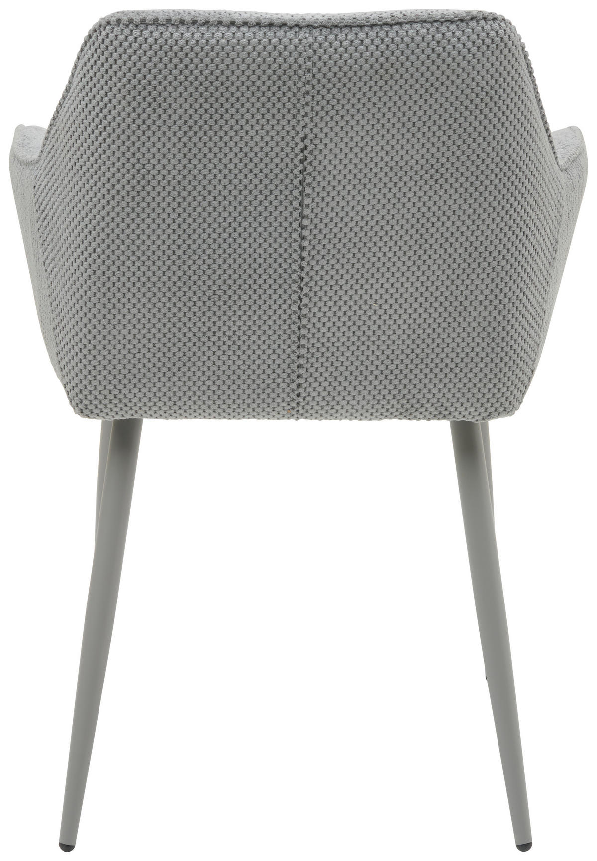 ARMLEHNSTUHL  in Eisen Webstoff  - Grau, KONVENTIONELL, Textil/Metall (56/81/61cm) - MID.YOU