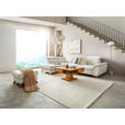 ECKSOFA in Chenille Creme  - Eichefarben/Creme, MODERN, Holz/Textil (212/287cm) - Valnatura