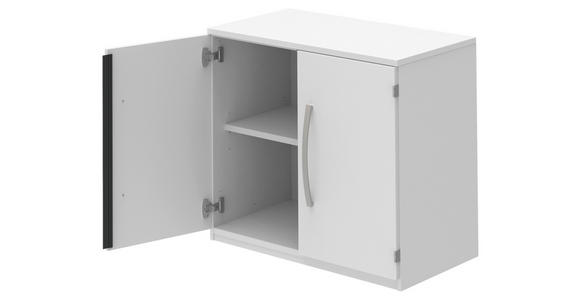 AKTENSCHRANK Weiß  - Weiß, KONVENTIONELL, Holzwerkstoff (80/76,5/43cm) - Moderano