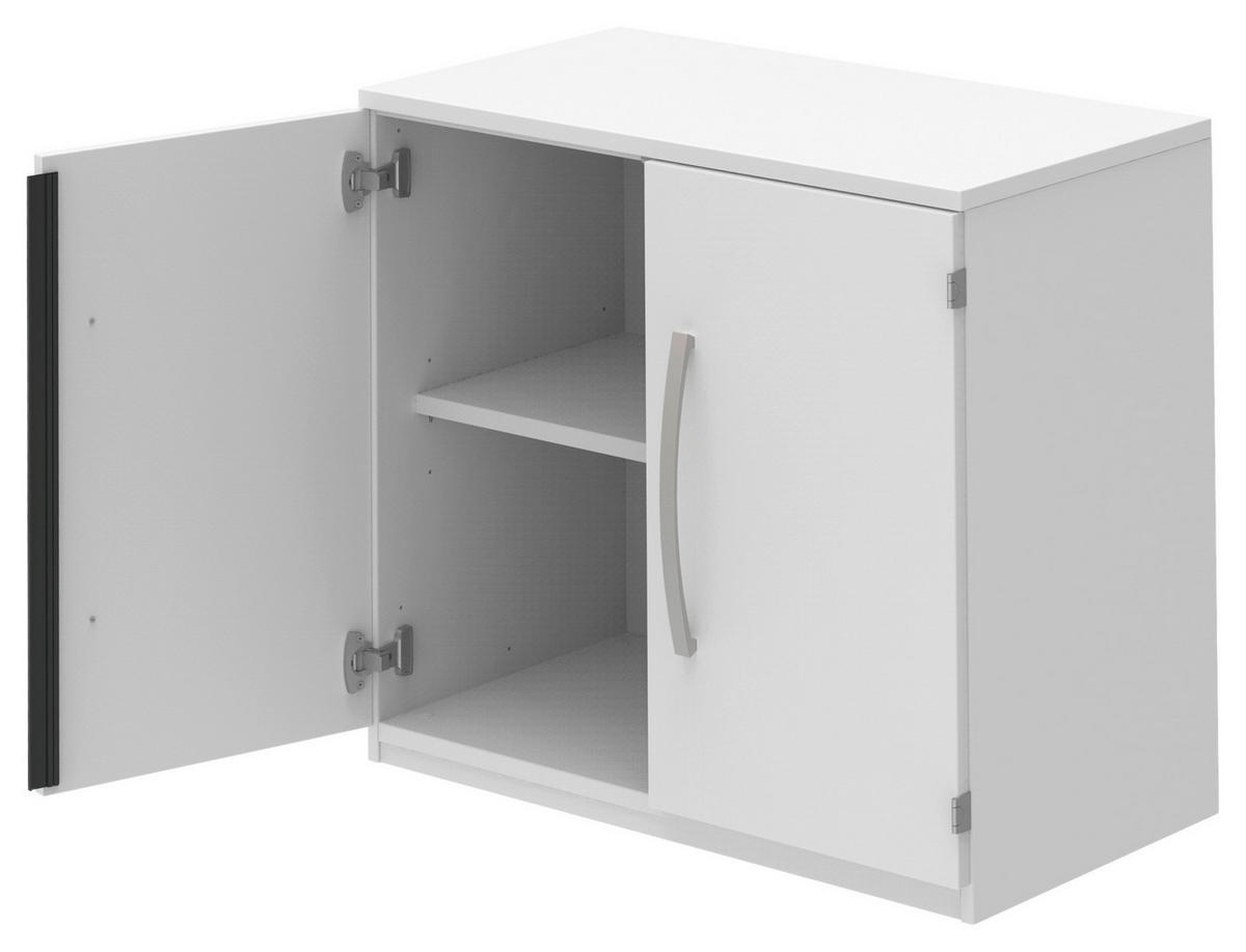 AKTENSCHRANK 80/76,5/43 cm  - Weiß, KONVENTIONELL, Holzwerkstoff (80/76,5/43cm) - Moderano