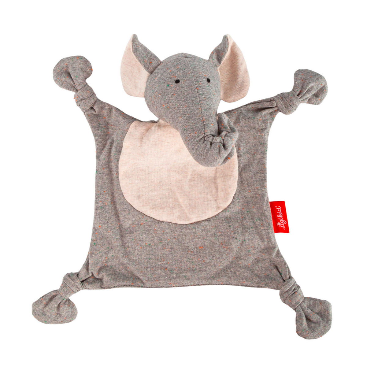 SCHMUSETUCH - Weiß/Grau, Basics, Textil (22/26/13cm) - Sigikid