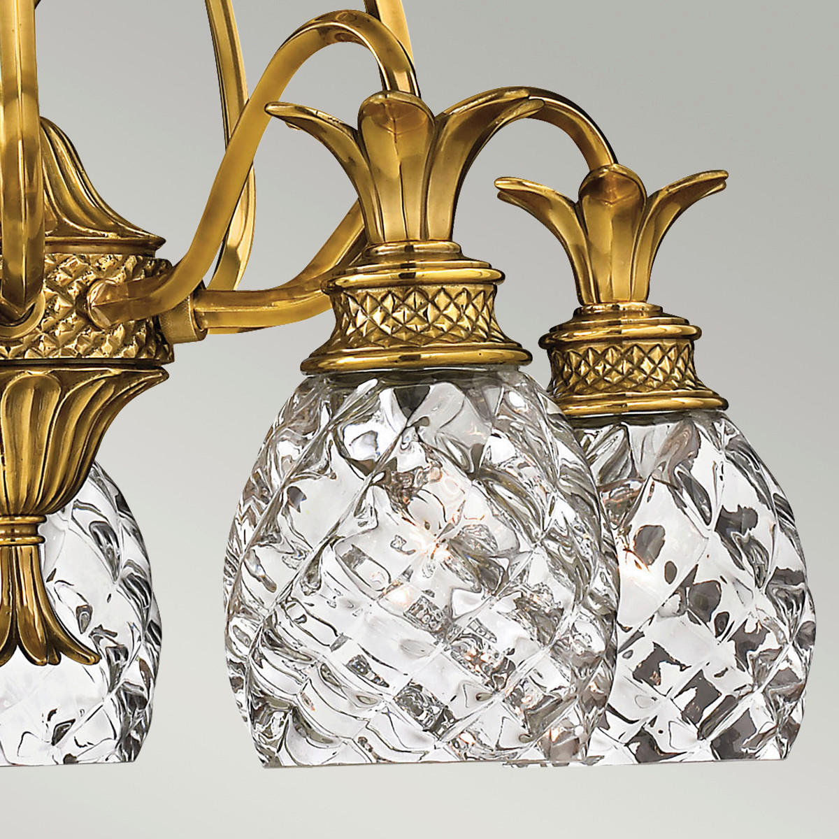 TAKKRONA HK-Plantation 56/72.9 cm  - mässingsfärgad, Klassisk, metall/glas (56/72.9cm) - Elstead Lighting