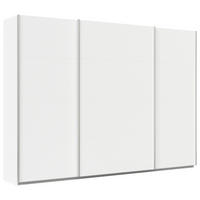 SCHWEBETÜRENSCHRANK in Weiss  - Weiss/Alufarben, Konventionell, Holzwerkstoff/Metall (315/210/62cm) - Xora