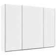 SCHWEBETÜRENSCHRANK  in Weiß  - Alufarben/Weiß, KONVENTIONELL, Holzwerkstoff/Metall (315/229/62cm) - Xora