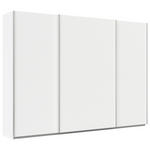 SCHWEBETÜRENSCHRANK  in Weiß  - Alufarben/Weiß, KONVENTIONELL, Holzwerkstoff/Metall (315/229/62cm) - Xora