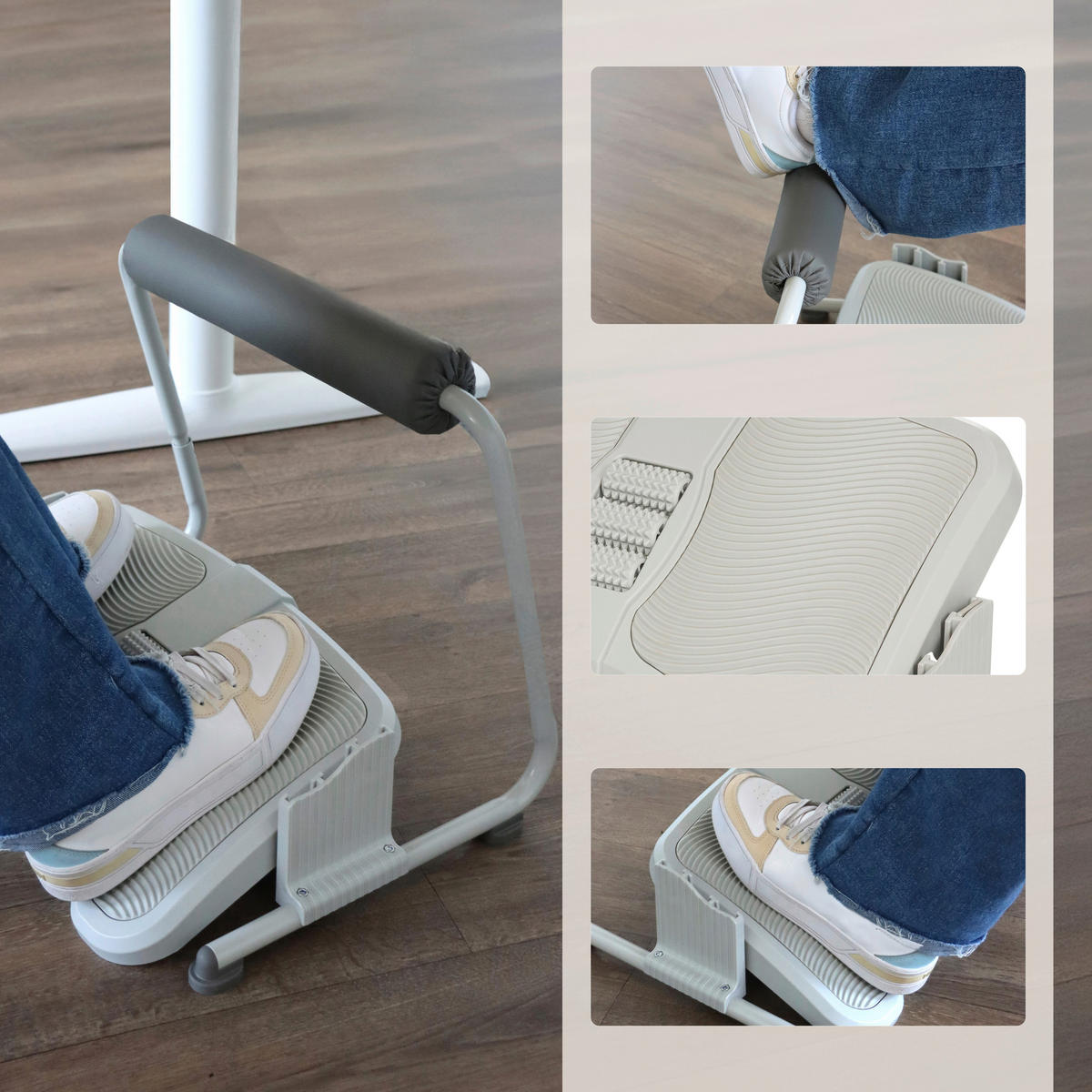 FUßSTÜTZE  - Grau, MODERN, Kunststoff (49/37/35cm) - MID.YOU