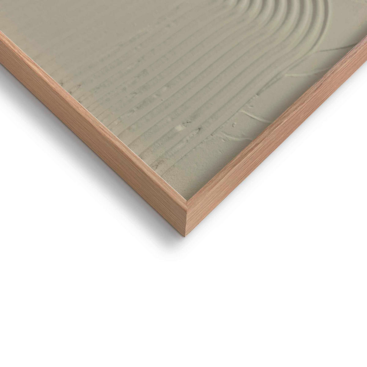 UNIKAT Abstraktes 50/70/3 cm  - Salbeigrün/Schwarz, Basics, Holz (50/70/3cm) - Reinders!