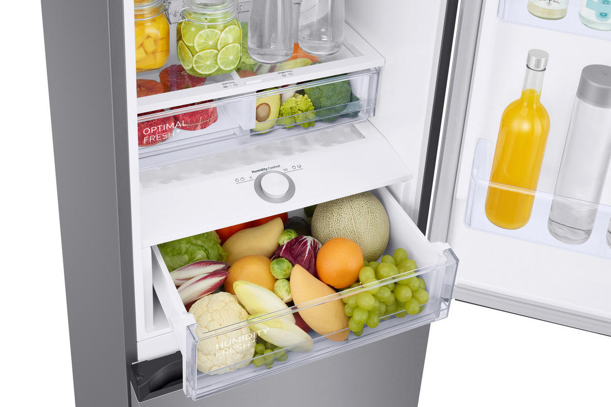 KÜHL-GEFRIER-KOMBINATION RB38C676DSA/EF  - Silberfarben, Basics, Kunststoff/Metall (59,5/203/65,8cm) - Samsung