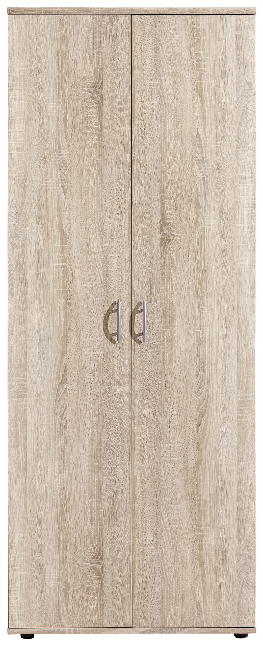 BOTNÍK, Sonoma dub, 70/176/35 cm - barvy stříbra/Sonoma dub, Design, kompozitní dřevo/plast (70/176/35cm) - Carryhome
