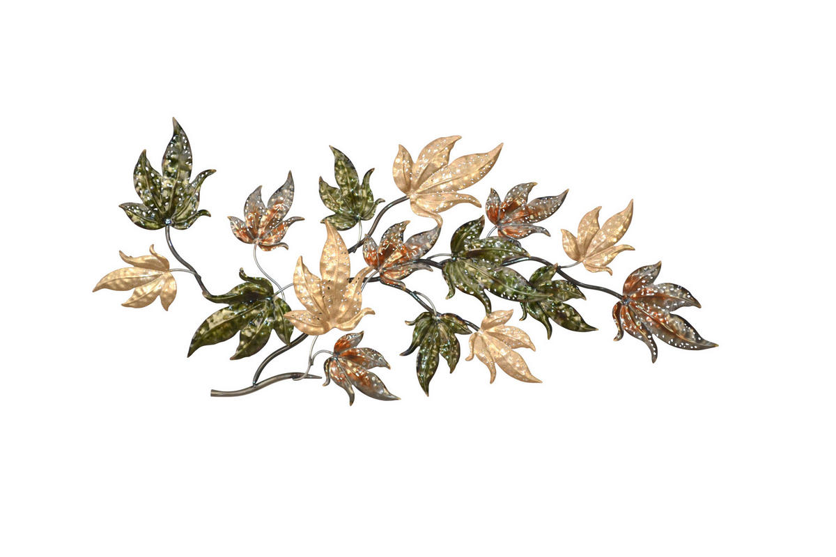 WANDDEKO Metall  - Grün, Design, Metall (5/104/52cm) - MID.YOU