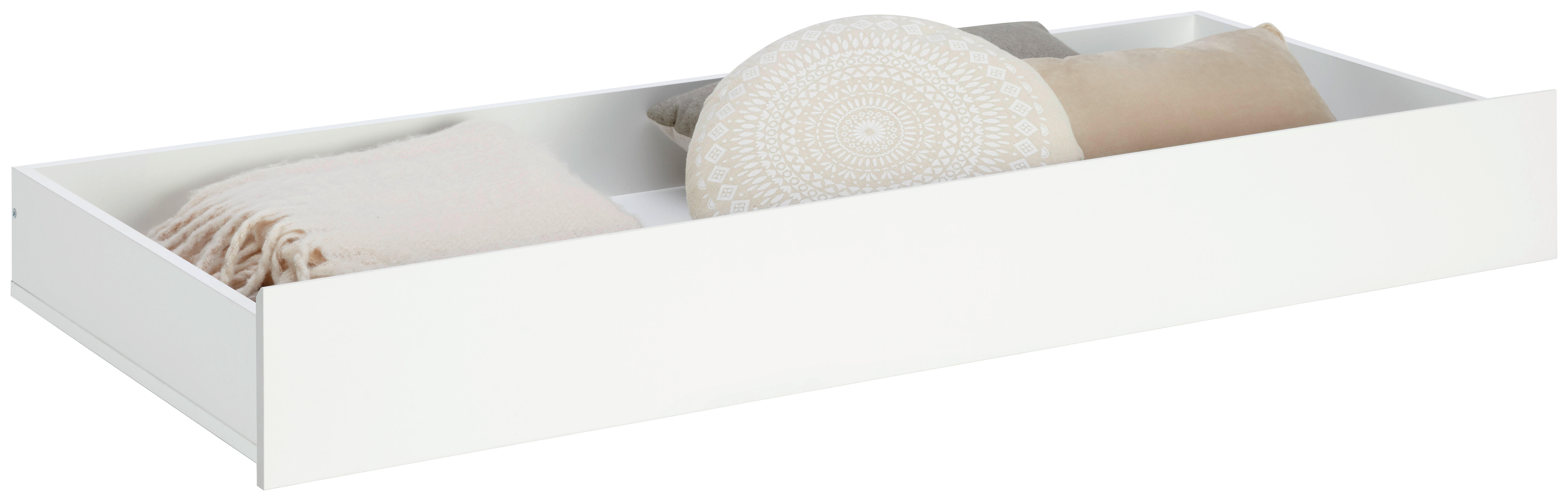 SERTAR DE DEPOZITARE SUB PAT  in  alb  - alb, Basics, material pe bază de lemn (199,9/21/66,9cm) - Hom`in