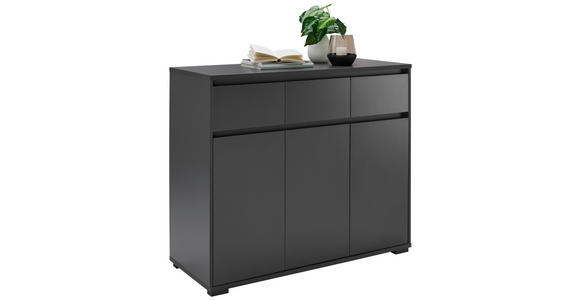 KOMMODE 120/103/48 cm in Anthrazit - Anthrazit, Design, Holzwerkstoff/Kunststoff (120/103/48cm) - Carryhome