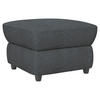 HOCKER in Textil Dunkelgrau  - Dunkelgrau/Schwarz, Konventionell, Kunststoff/Textil (68/45/68cm) - Livetastic