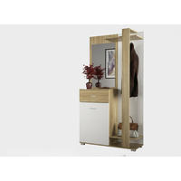 PREDSOBLJE  bijela, hrast Sonoma  - bijela/hrast Sonoma, Design, drvni materijal (99/185/38cm)