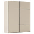 SCHWEBETÜRENSCHRANK 181/223/68 cm 2-türig Champagner  - Chromfarben/Champagner, KONVENTIONELL, Holzwerkstoff/Metall (181/223/68cm) - Novel