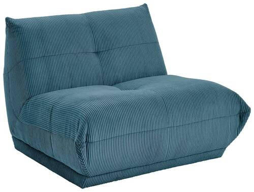 SOFAELEMENT GISELLE Cord Petrol  - Petrol, Trend, Textil (105/80/112cm) - Livetastic