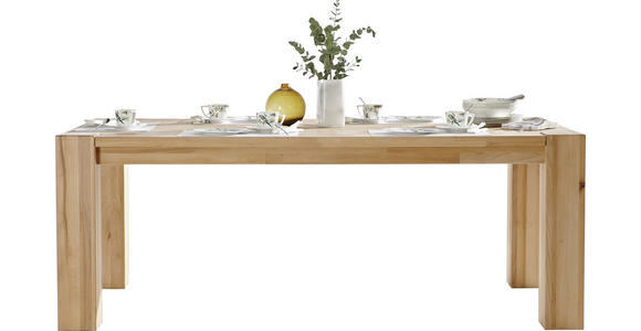 ESSTISCH Kernbuche massiv rechteckig Kernbuche - Kernbuche, Natur, Holz (200/100/75cm) - Carryhome