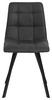 STUHL  in Stahl Mikrofaser  - Dunkelgrau/Schwarz, Design, Textil/Metall (48,5/88/59cm) - Carryhome